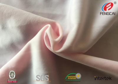 China Tela de nylon do spandex da cor cor-de-rosa de rayon de Oeko Tex 100 para a roupa interior da forma à venda