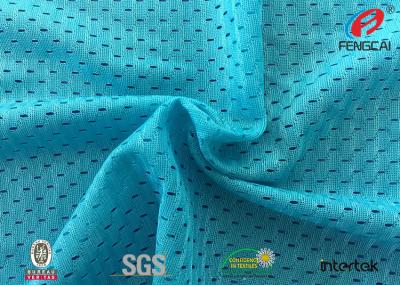 China Plain Deyed Sports Mesh Fabric Athletic Clothing Material Knitting Technics for sale