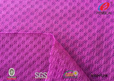 China 75D DTY Yarn Polyester Tricot Mesh Fabric , Sports Mesh Material Customized Color for sale