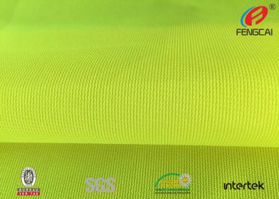 Chine Tissu réfléchi durable de matériel fluorescent, habillement réfléchi vert de tissu à vendre