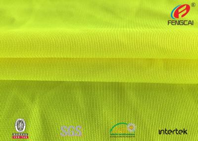 China Breathable 75D Hi Vis Fluorescent Material Fabric Yellow Coated FR Anti Static for sale