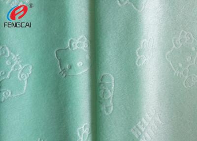 China 100 polyester emobssed kintting minky plush fabric printed blanket fabric for baby for sale