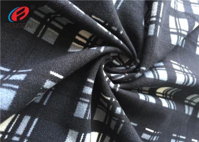China O algodão impresso tela da malha de tricô do poliéster da sensação da mão macia imita a tela de veludo à venda