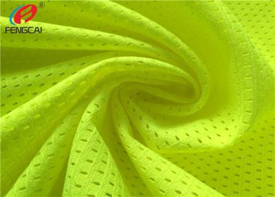 China 100% Polyester Fluorescent Mesh Fabric Safety Vest Fabric For Traffic Police Uniform Vest for sale