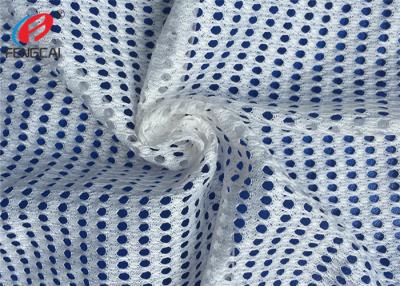 Chine Tissu blanc de doublure de tissu de maille de sport de Non-bout droit de polyester de couleur pour l'habillement à vendre