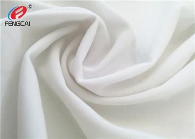 China White 36G 40D Nylon Spandex Swimming Fabric , Polyamide Elastane Fabric For Garment for sale
