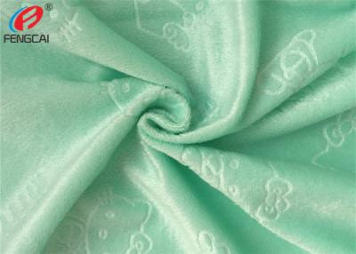 Chine Le polyester 100% a tricoté le tissu de relief de tissu de peluche de Minky utilisé pour le bébé à vendre