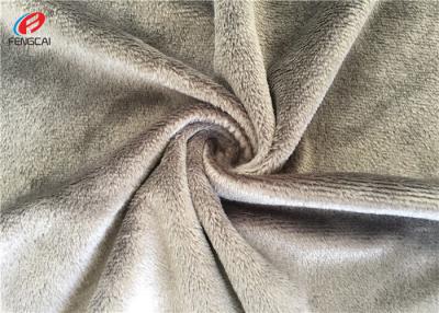 Chine Tissu superbe de peluche de caresse de Minky de polyester de 100 %, tissu simple d'ouatine de Minky à vendre