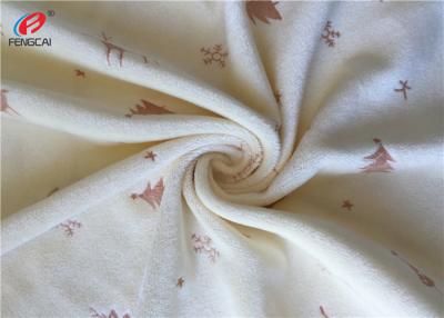 Chine Polyester mou imprimé Toy Fabric Minky Plush Fabric de tissu de Velboa pour la couverture à vendre