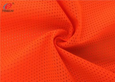 China Polyester Warp Knitting Vest Mesh Fluorescent Material Fabric For Uniform for sale