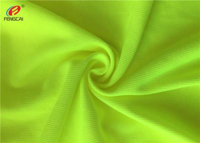 China Polyester de Katoenen Fluorescente Materiële Stoffeninslag breit voor Eenvormige Verkeerspolitie Te koop