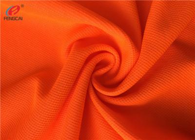 China Flame Retardant Fluorescent Material Fabric Weft Knitted Polyester Fabric For Uniform for sale