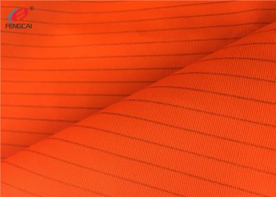 Chine Tissu matériel fluorescent de couleur de fil conducteur au néon de polyester pour le gilet à vendre