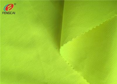 China High Visibility Warp Knitted Type Fluorescent Material Fabric For Vest for sale