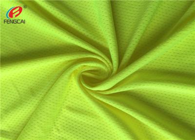 Chine Le bout droit Mesh Fabric Single Jersey Weft de Spandex de polyester a tricoté le tissu à vendre