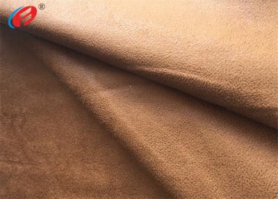 China Foil Bronzed Warp Knit Micro Suede Polyester Fabric Faux Suede For Shoes for sale