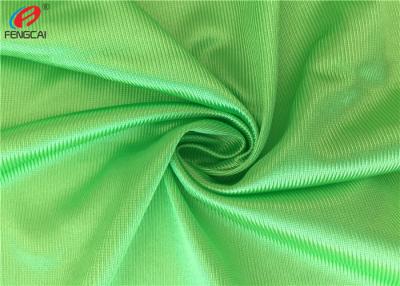 China Warp Knitted Polyester Tricot Knit Fabric Shiny Dazzle Fabric For Jerseys Green Colour for sale