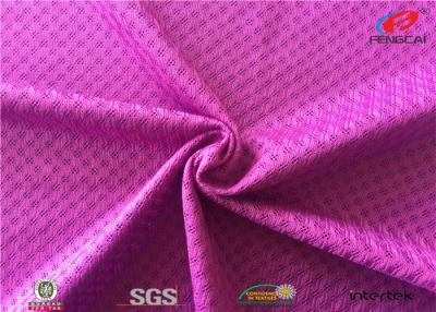 China Bird Eye Sports Mesh Fabric , Interlock Lining Breathable Athletic Mesh Fabric for sale