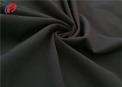 China Full Dull Black Color 80% Polyamide 20% Elastane Fabric For Swimwear / Garment for sale