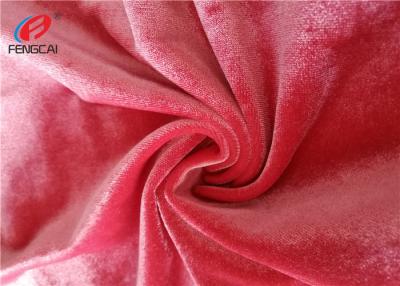 China Soild Colors 95 Polyester 5 Spandex Velvet Fabric , Ice Crushed Korean Velvet Fabric for sale