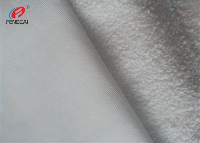 China A urdidura fez malha as telas 100% do desgaste dos esportes de veludo de tricô do poliéster brancas à venda