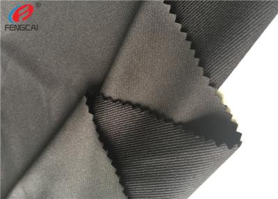 China 220 GSM Polyester Spandex Gray Soft Twill Fabric Weft Knitted For Suit for sale