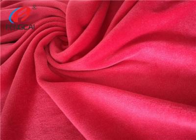 China 100% Polyester Velvet Fabric For Garment , 75D / 144 F Knitted Holland Velvet Furnishing Fabric for sale