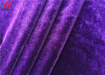 中国 韓国のマイクロ ビロードのスカート/服のための光沢があるスパンデックスのビロードの布の織布 販売のため