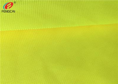 Chine Tissu jaune de matériel fluorescent de polyester à vendre