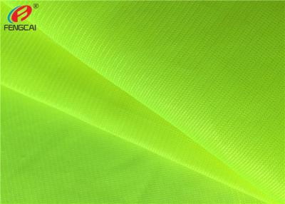China Tela 100% del material fluorescente del poliéster de la tela del chaleco de la seguridad para el uniforme en venta