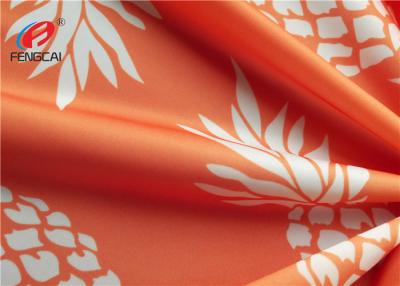 China Pineapple Printed 95% Polyester 5% Spandex Fabric , Swimwear Lycra Knitted Fabric for sale