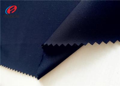 China Tela de cuatro terminales de Spandex del poliéster 15 del estiramiento 85 del color negro para el traje de baño de los hombres en venta