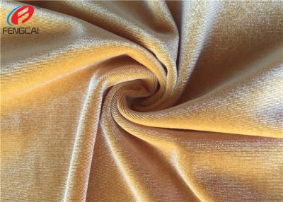 China Tela brillante del terciopelo de Spandex KS del poliéster de la tela del terciopelo de Corea del estiramiento para el vestido en venta