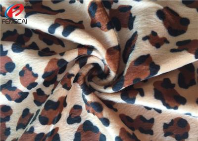 China Animal Printed Polyester Velvet Fabric , Crushed Velvet Material For Upholstery for sale