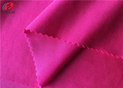 Cina L'elastico di colore solido ha tricottato il tessuto dell'elastam del poliestere 13% di 87% per abito in vendita