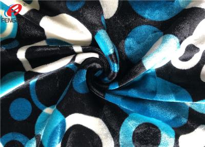 China Warp Knitting Stretch Velboa Fabric , Womens Velvet Dress Fabric Material for sale