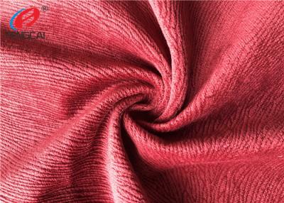 Chine Tissu de Velboa balayé par polyester de burn-out, représentation de conservation chaude de tissu de sofa de velours à vendre