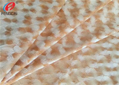 China Warp Knitting Polyester Velvet Fabric Brushed Velboa Fabric For Sofa / Mattress for sale