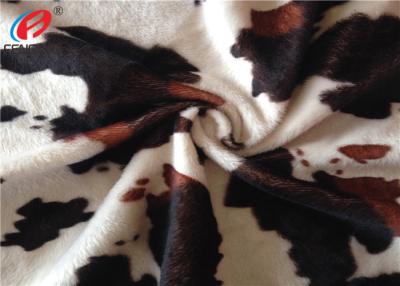 Chine L'animal a imprimé le tissu de velours de polyester de sensation de main molle pour le textile à la maison à vendre