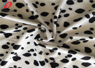 China Animal Printed Warp Knitting Polyester Velvet Fabric Brushed Velboa Fabric for sale