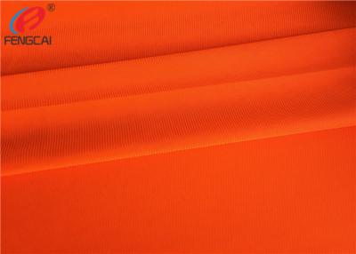 China Uniform Workwear Fluorescent Material Fabric Warp Knitting EN20471 Anti Pilling for sale