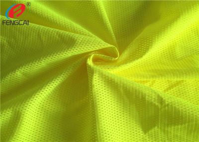 China 100% Polyester Breathable Fluorescent Material Fabric / Mesh Fabric For Vests for sale