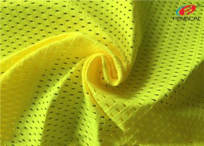 China Warp Knitted EN471 Fluorescent Material Fabric Mesh Vest Reflective Material for sale