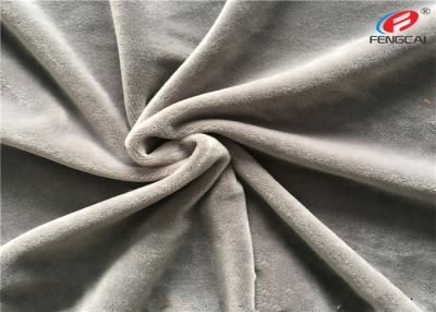 China Elastic Spandex Velvet Fabric Blanket Use Polyester Minky Plush Fabric for sale