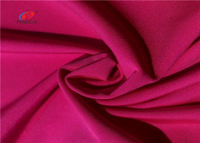 China Shiny Polyester Elastic Fabric , Satin Polyester Spandex Blend Fabric For Sport for sale