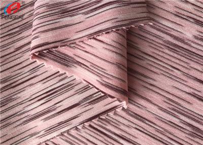 China 4 Way Stretch Yard Dyed Melange Weft Knitted Fabric For T-Shirt for sale