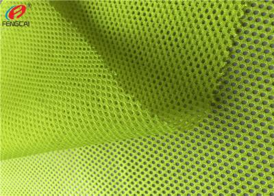 China Neon Colour Police Uniform Mesh Fabric Fluorescent Material Fabric for sale