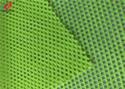 China a veste respirável do poliéster 54D fez malha a tela material fluorescente à venda