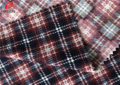 Chine Tissu 100% balayé par bout droit imprimé de tissu de Knit de tricot de polyester non pour le vêtement à vendre