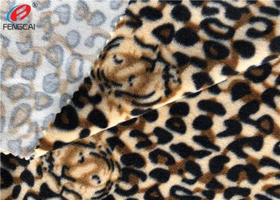 China Tiger Printed Stretch Minky Fabric Polyester Spandex Velvet Fabric for sale